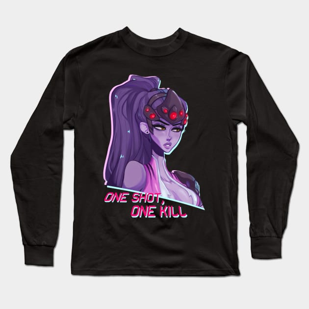 Overwatch Widowmaker Long Sleeve T-Shirt by Jawlatte